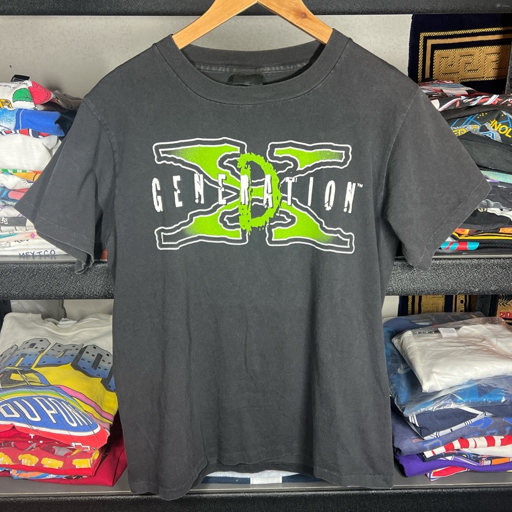 Vintage X Generation WWF wrestling shirt double sided